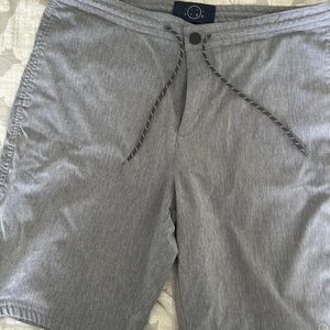 Light grey light weight Even Tide shorts. 10 inseam.